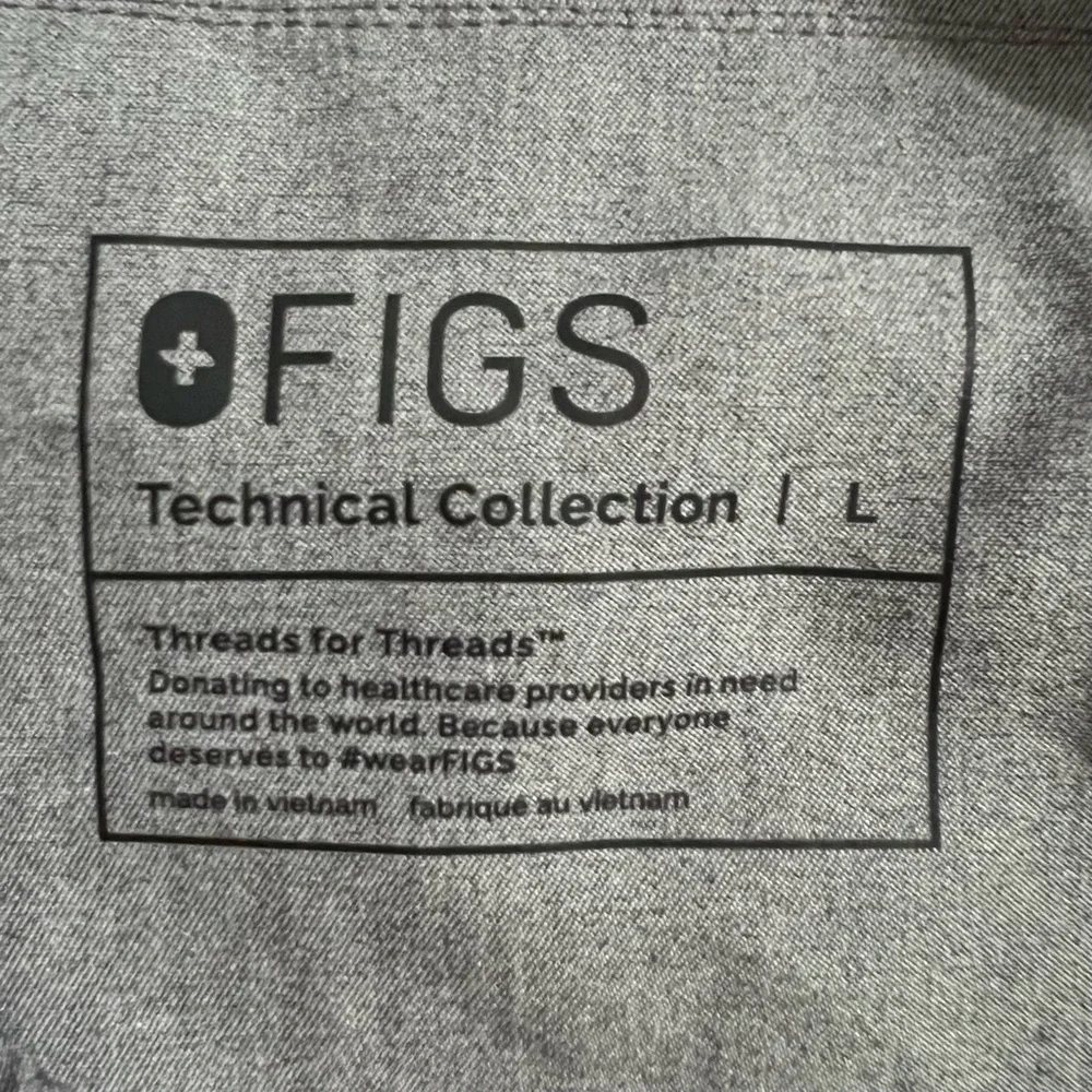 Tansen Jogger Scrub Pants Men's‎ Dark Gray with Green Drawstring Size Large